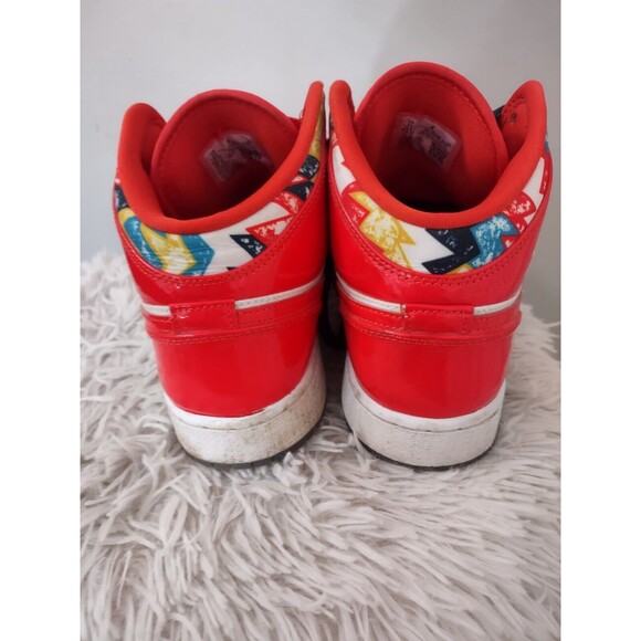 Nike Youth Air Jordan 1 Mid Se GS Electro Orange size 7Y DC7248-600 - Picture 6 of 12